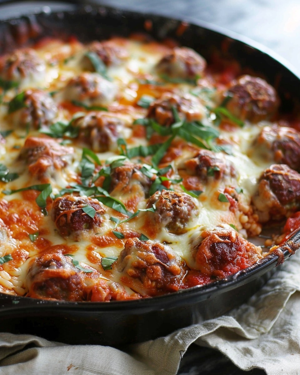 Dump and Bake Meatball Casserole
