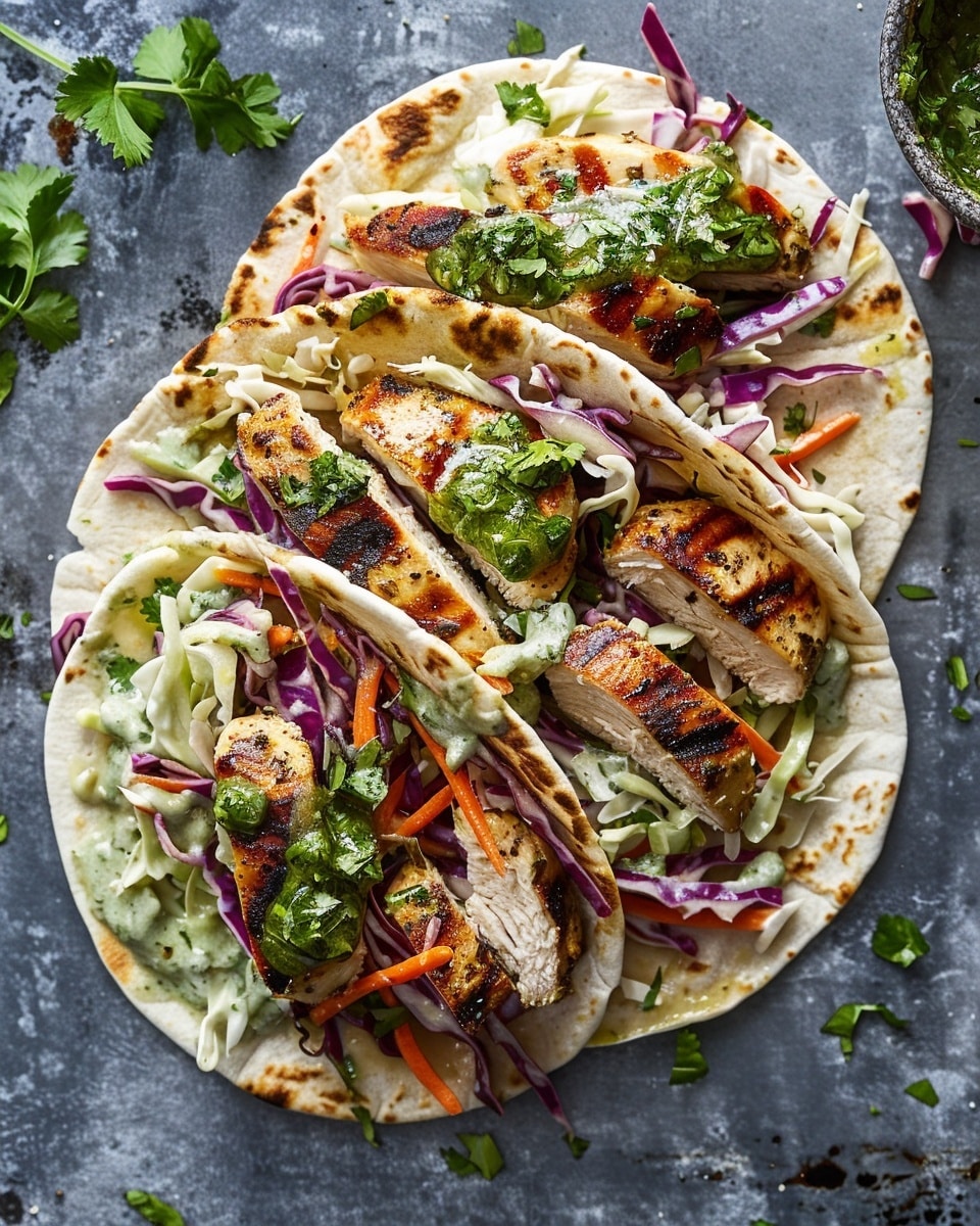 Sheet Pan Chicken Pitas with Herby Ranch Slaw