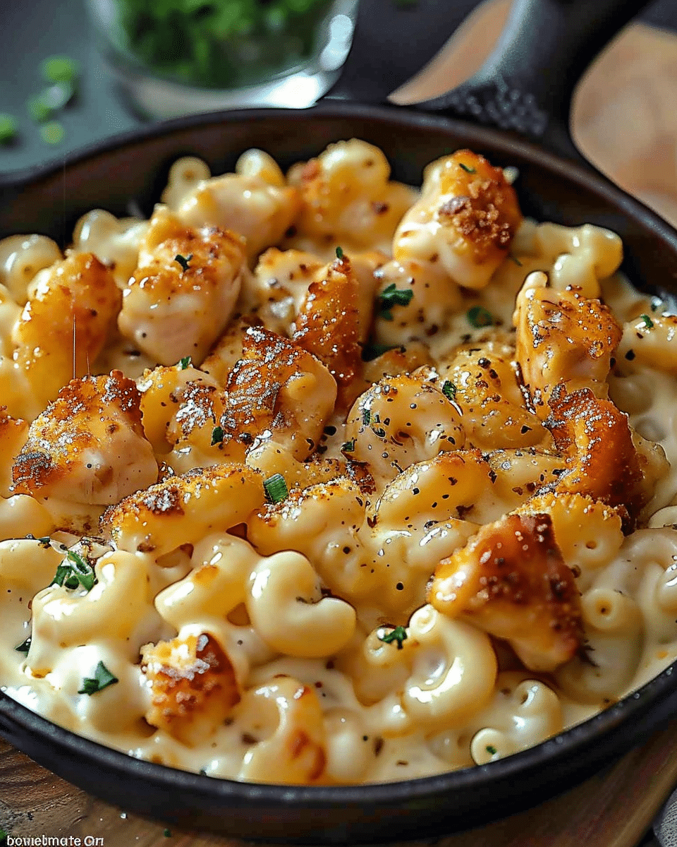Creamy Honey Pepper Chicken Mac and Cheese Recipe