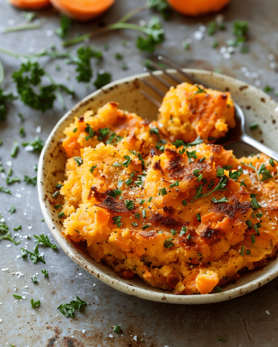 Healthy Smashed Carrots