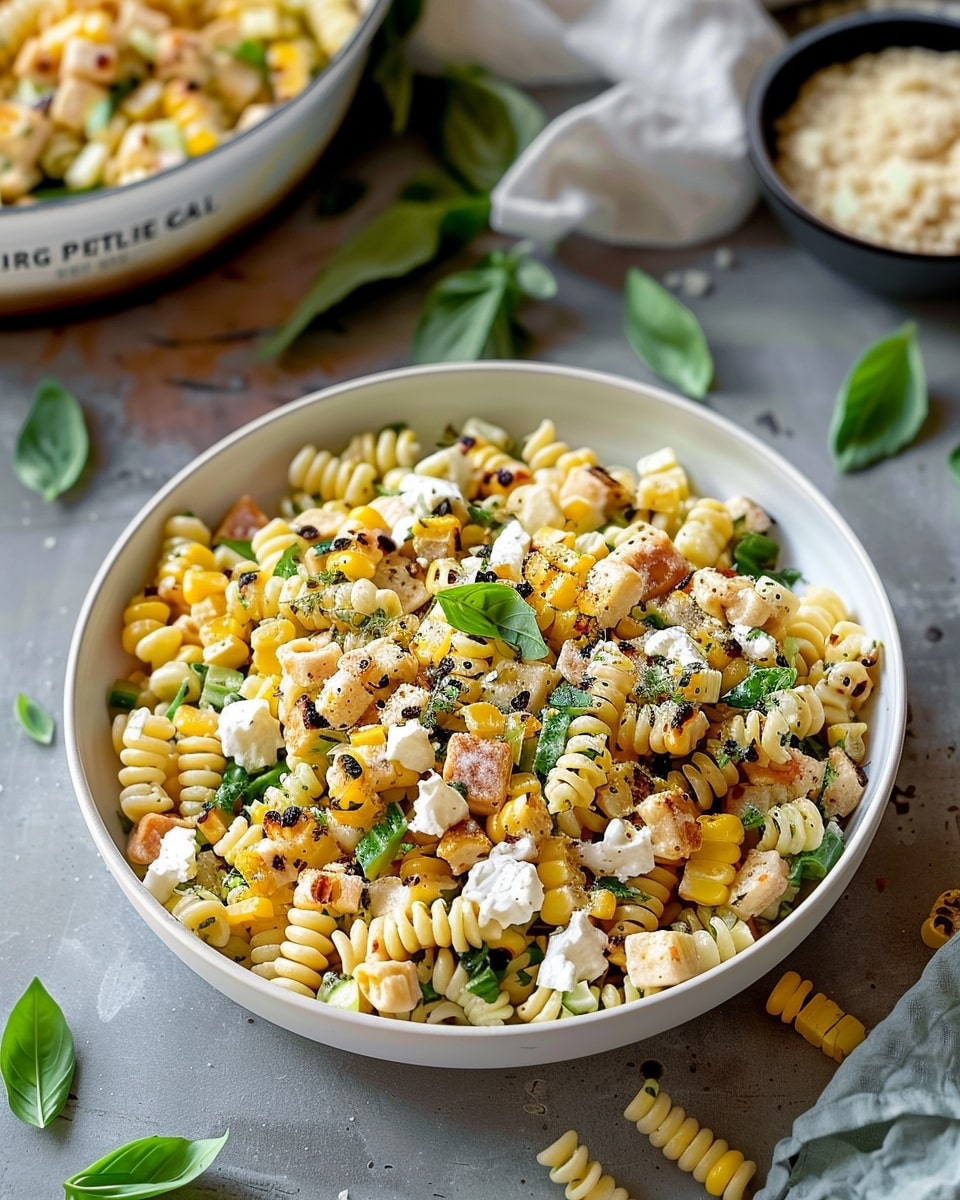 Healthy Street Corn Pasta Salad