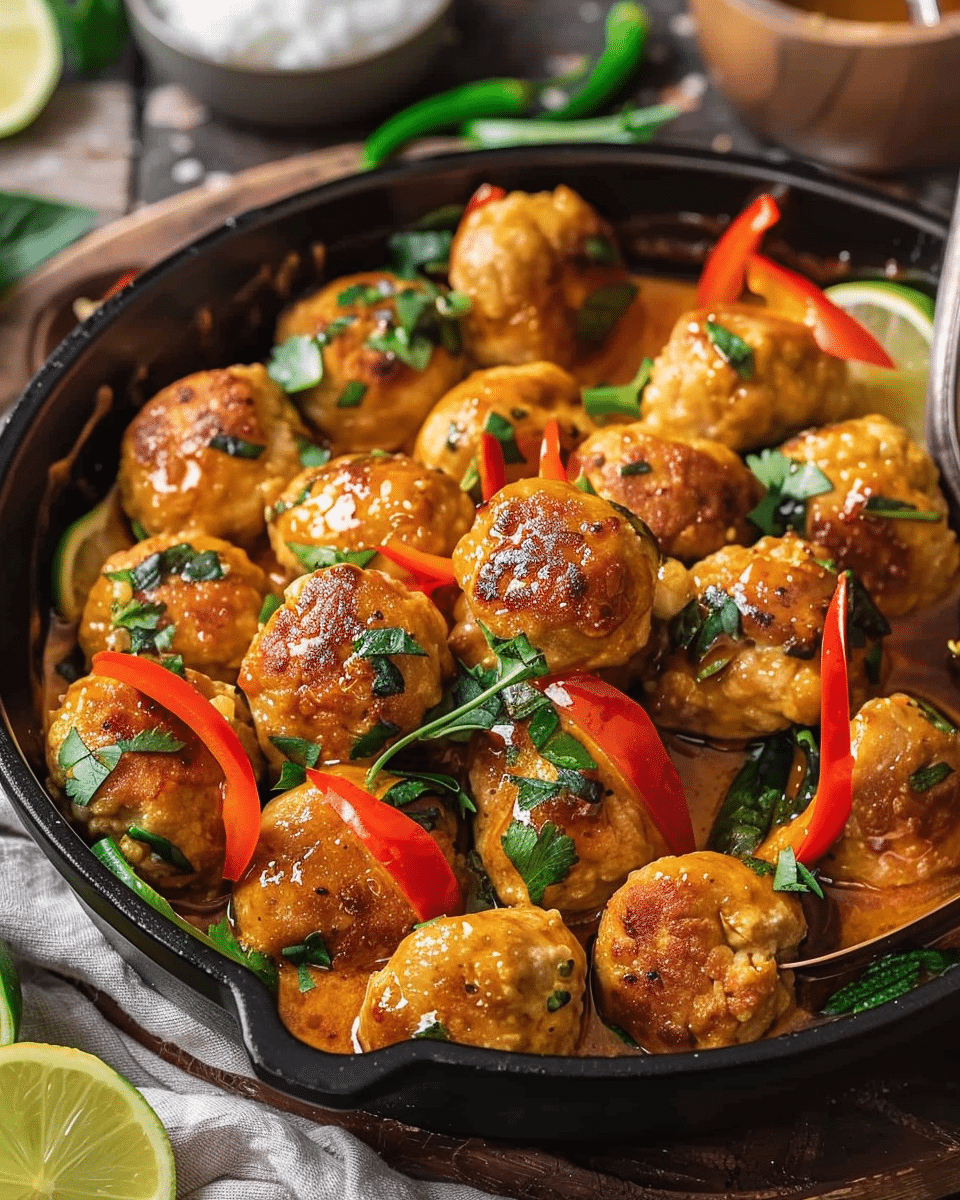 Thai Chicken Meatballs