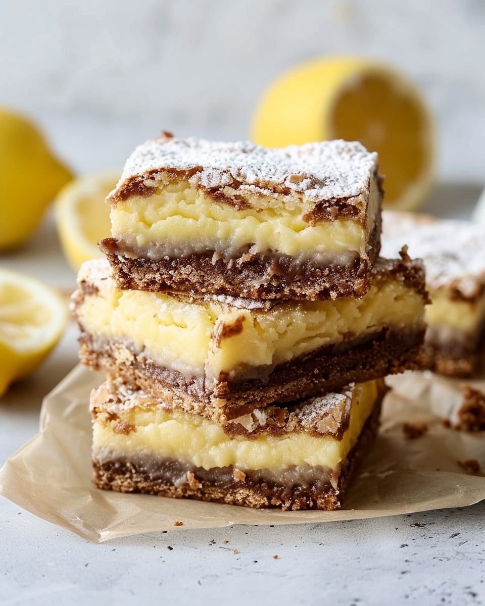 Lemon Brownie Bars Recipe