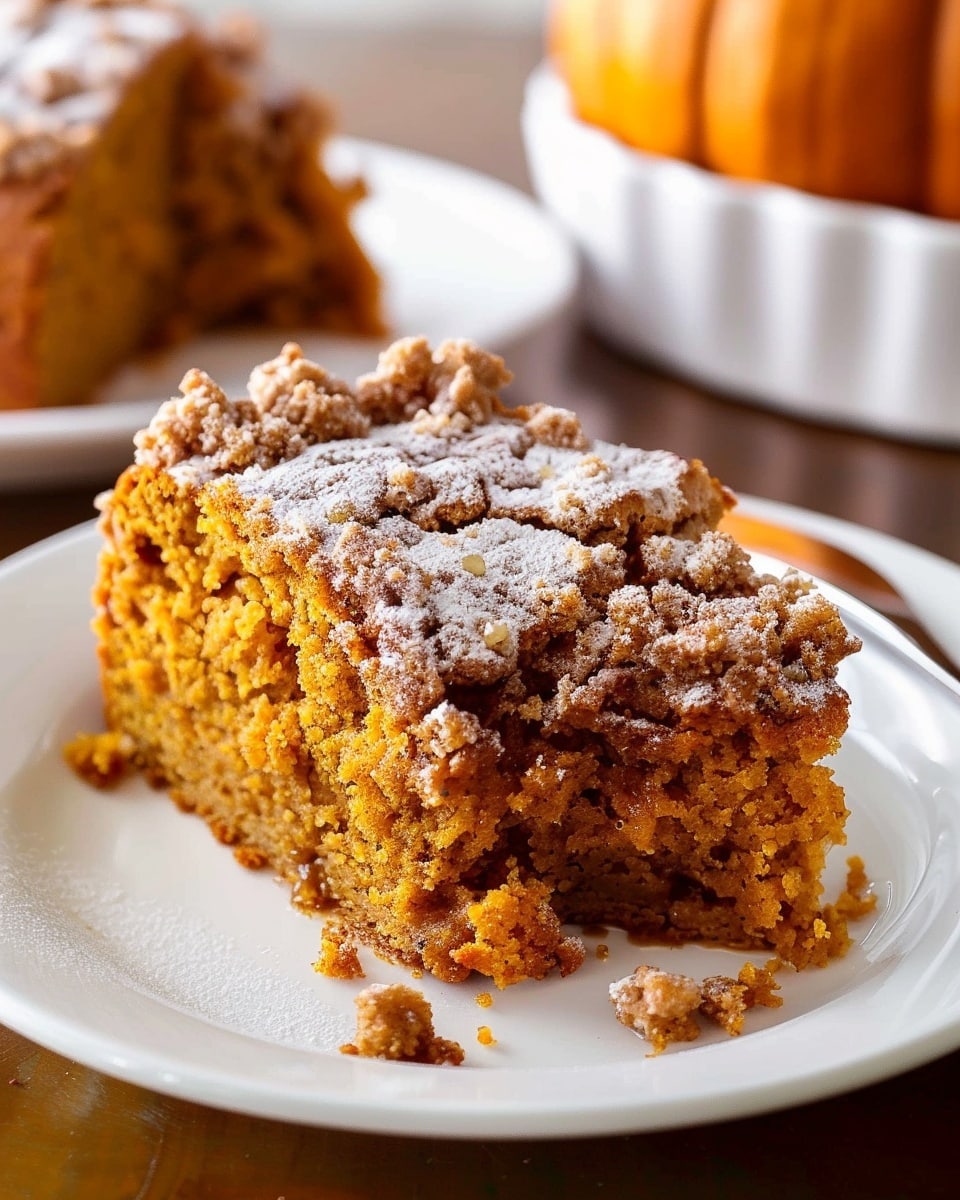 Pumpkin Coffee Cake with Crumb Topping