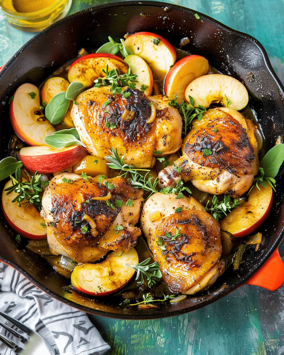 Skillet Apple Cider Chicken (Quick & Easy)