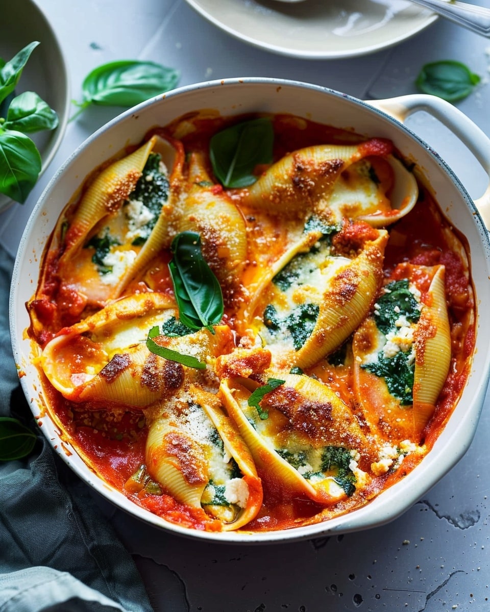 Spinach Ricotta Stuffed Shells