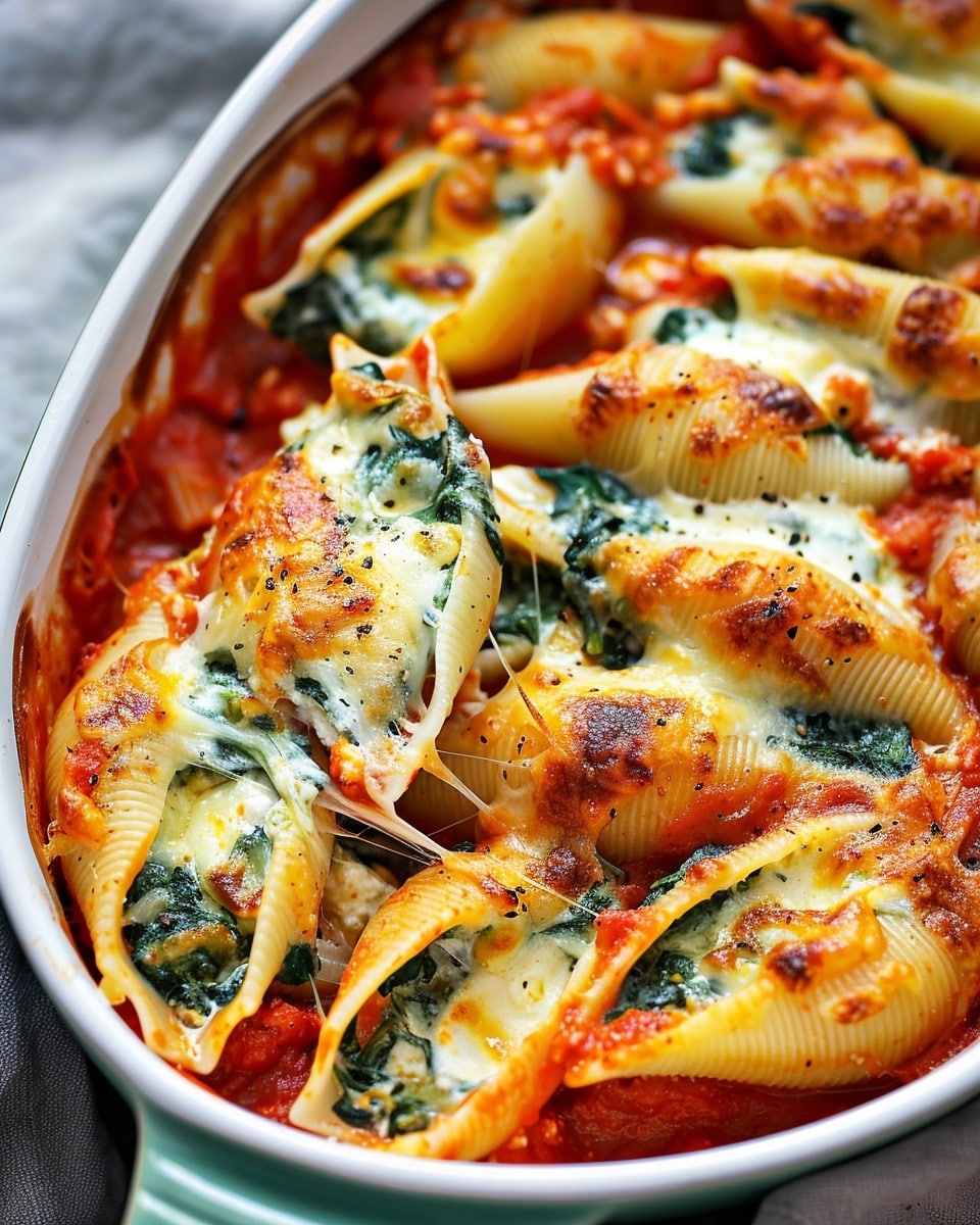 Spinach Ricotta Stuffed Shells