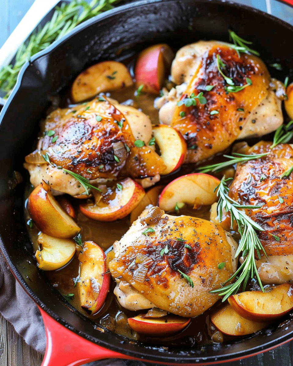 Skillet Apple Cider Chicken (Quick & Easy)