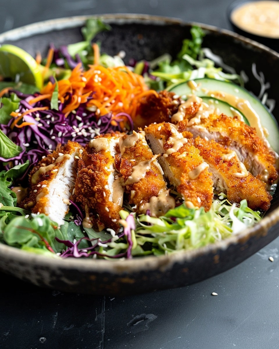 Easy Katsu Chicken Salad