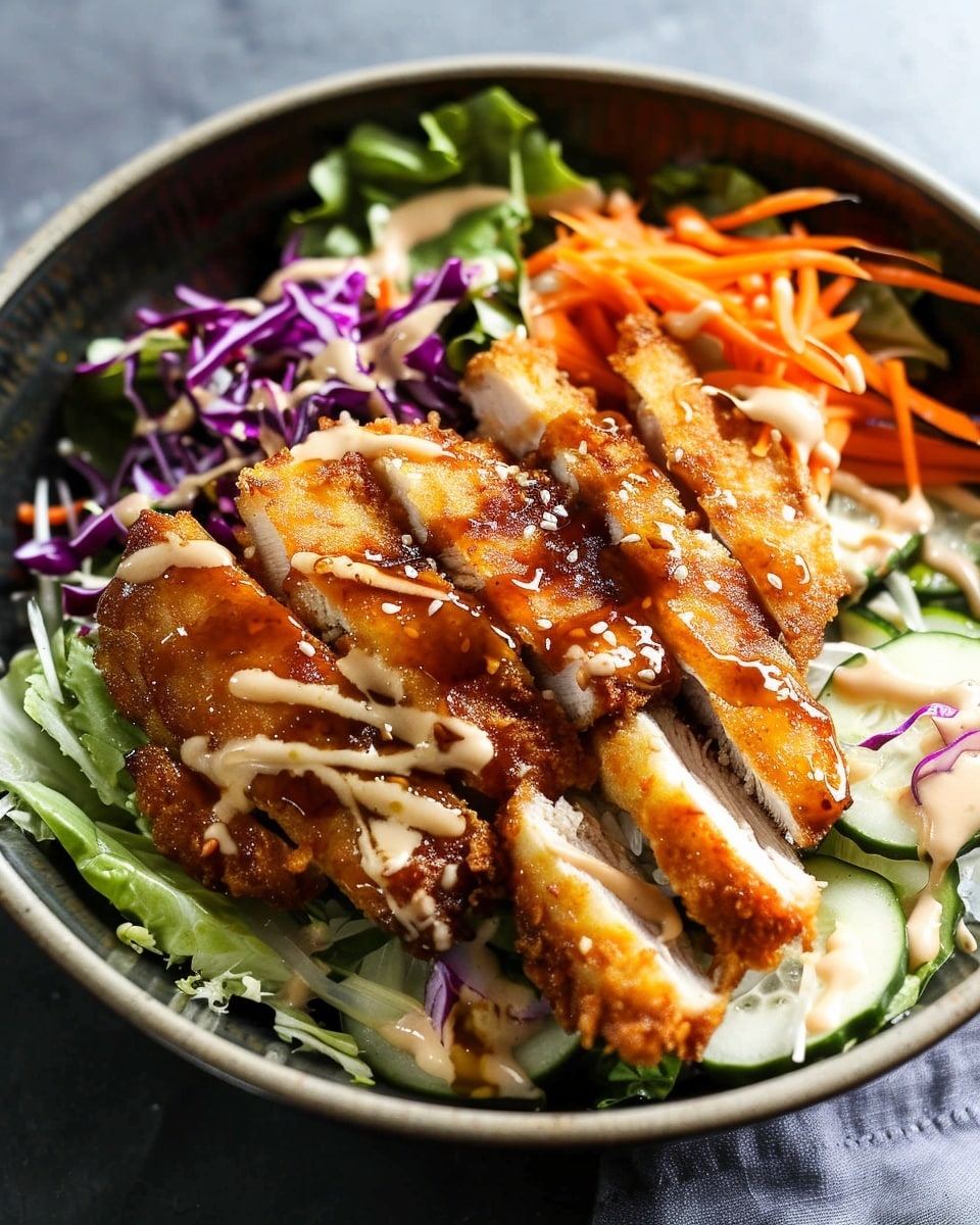Easy Katsu Chicken Salad