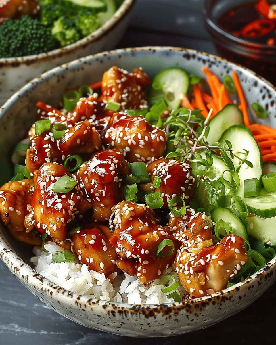 Sesame Chicken Bowls