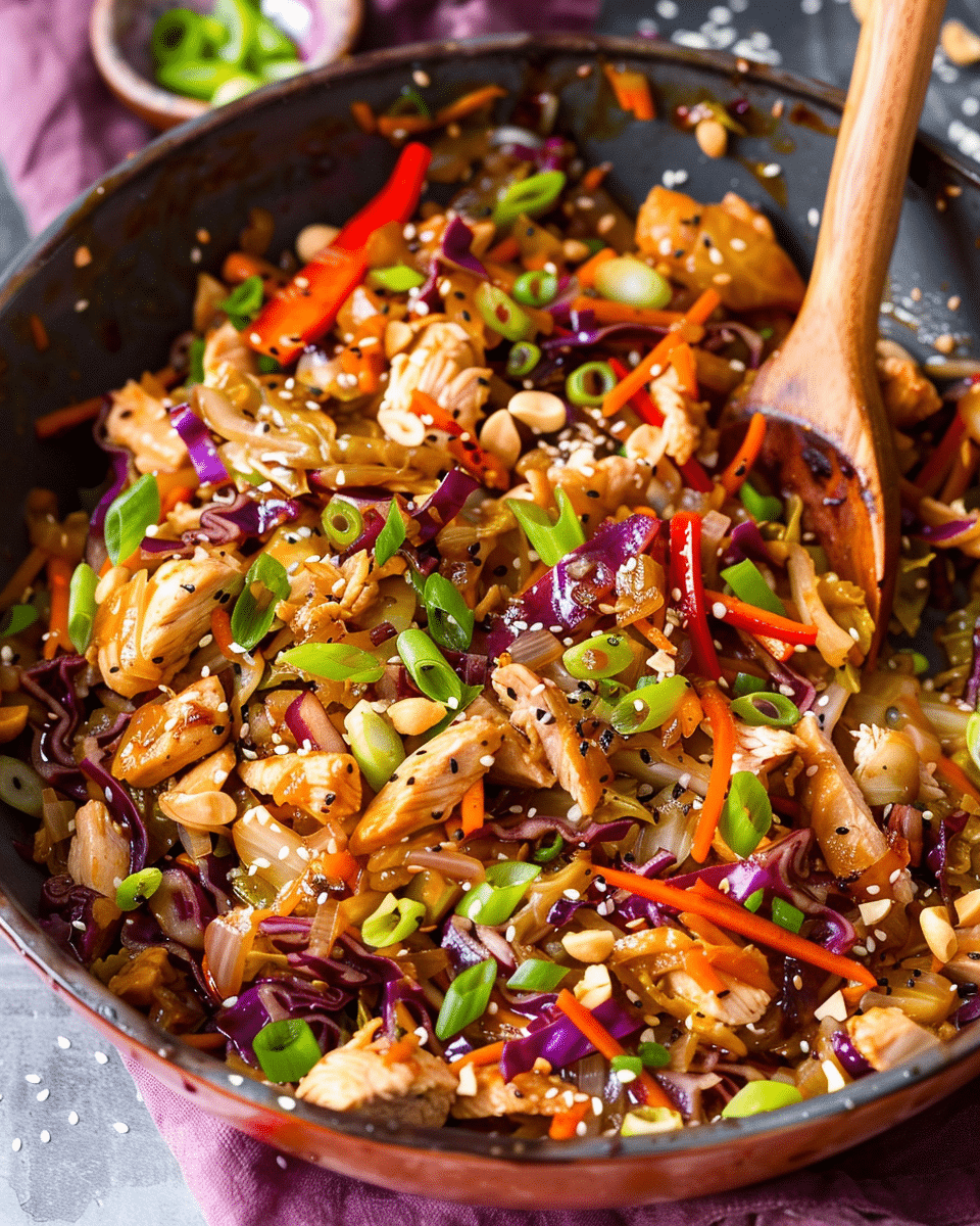 Quick Chicken Cabbage Stir-Fry