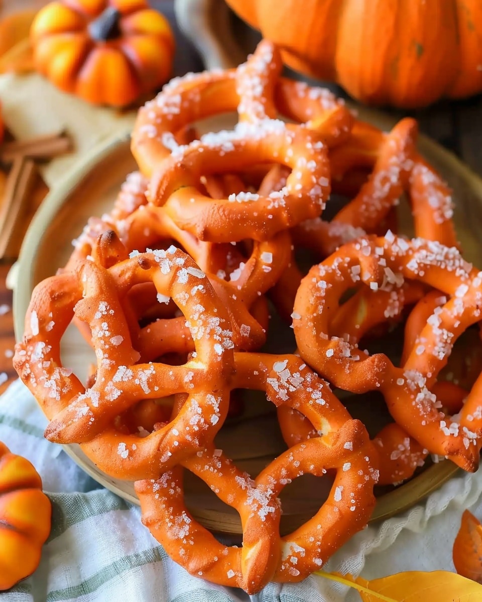 Pumpkin Pretzels