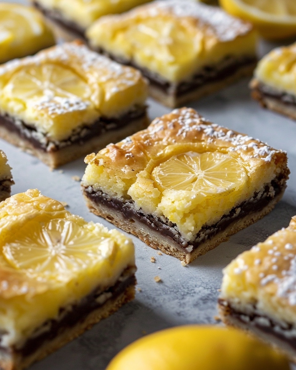 Lemon Brownie Bars Recipe