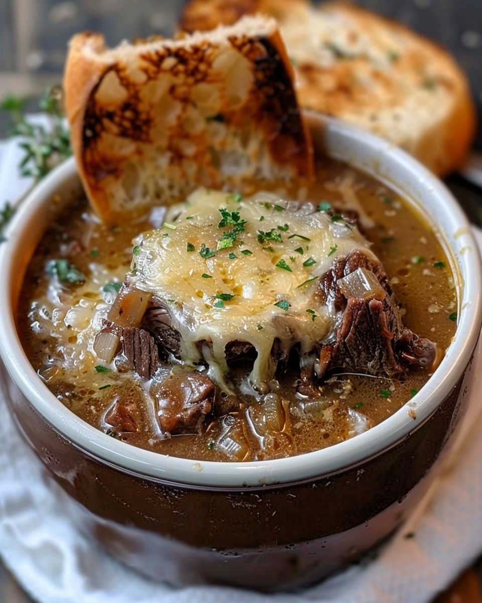 Crockpot French Onion Short Rib Soup