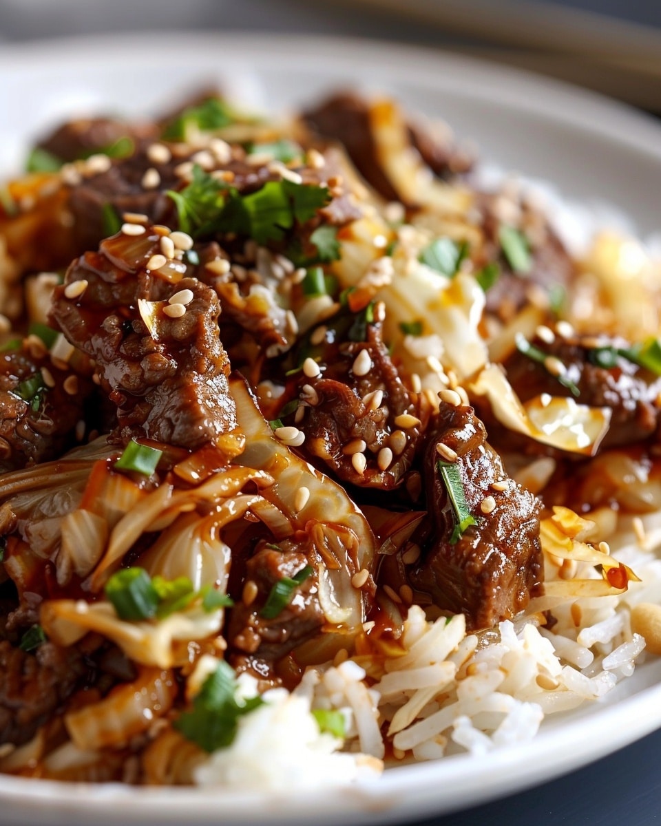 Cabbage and Beef Stir-Fry