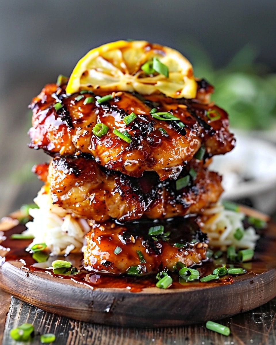 Hawaiian Huli Huli Chicken Stack