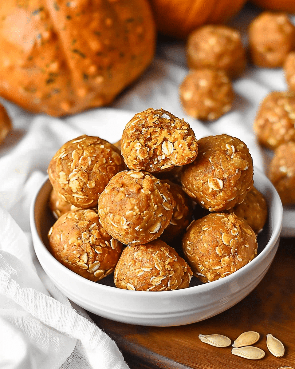 Pumpkin Protein Balls (No-Bake Energy Bites)