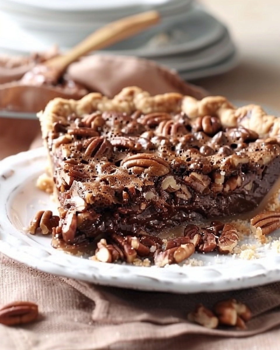 No-Bake German Pecan Chocolate Pie