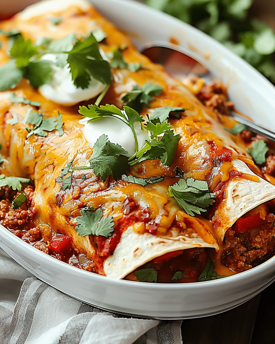 Ground Beef Enchiladas