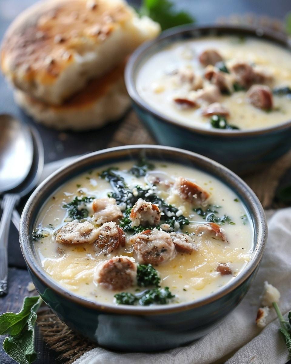 Creamy Parmesan Italian Sausage Soup