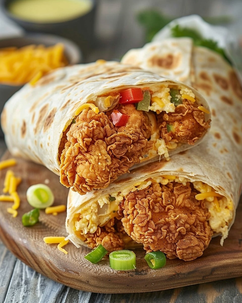 Air Fryer Hot Chicken and Cheese Wraps