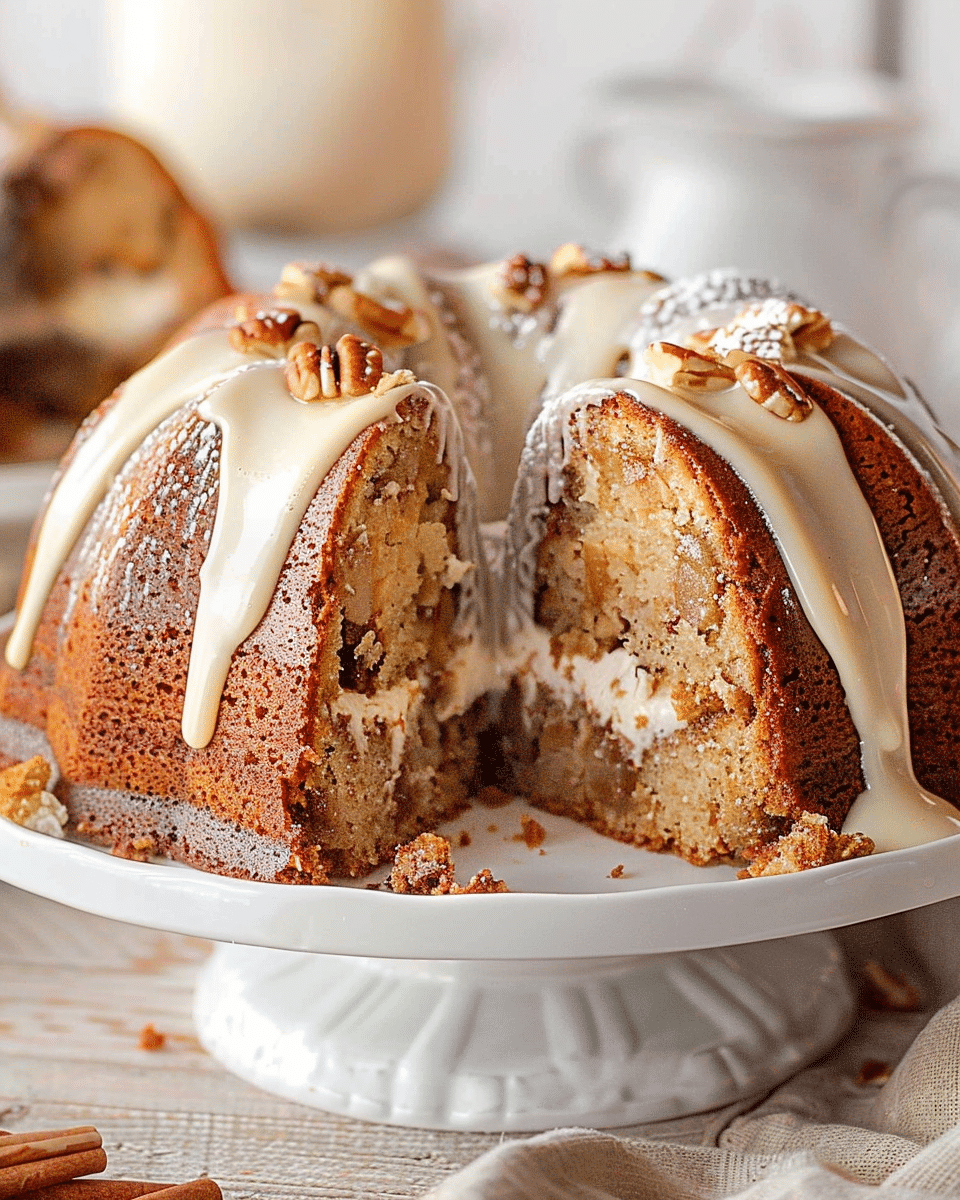 Apple & Cream Cheese Bundt Cake