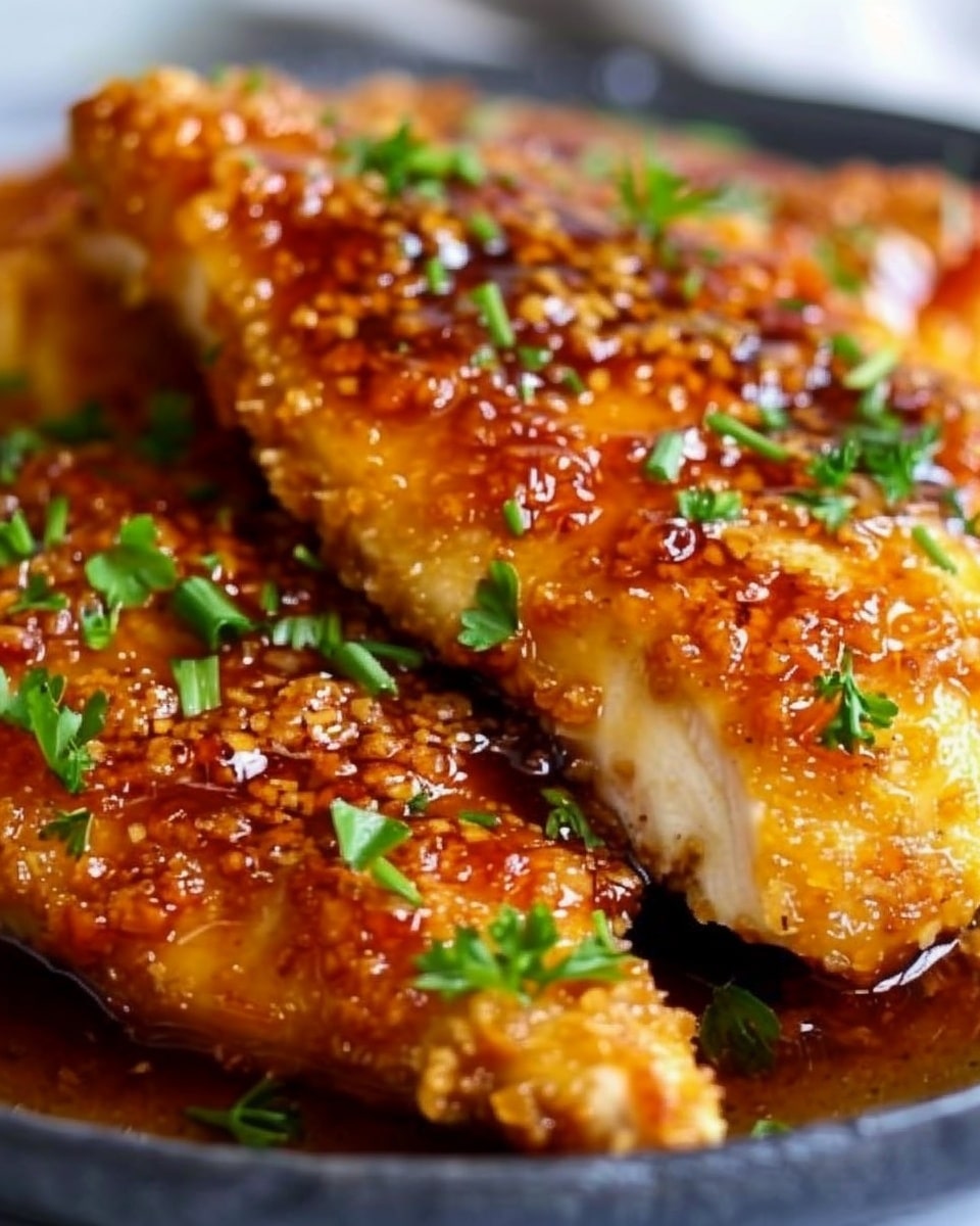 Double Crunch Honey Garlic Chicken Breasts