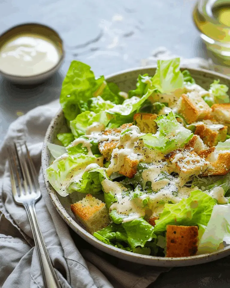 Homemade Caesar Salad Dressing