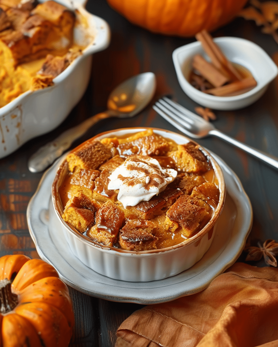 Pumpkin Bread Pudding