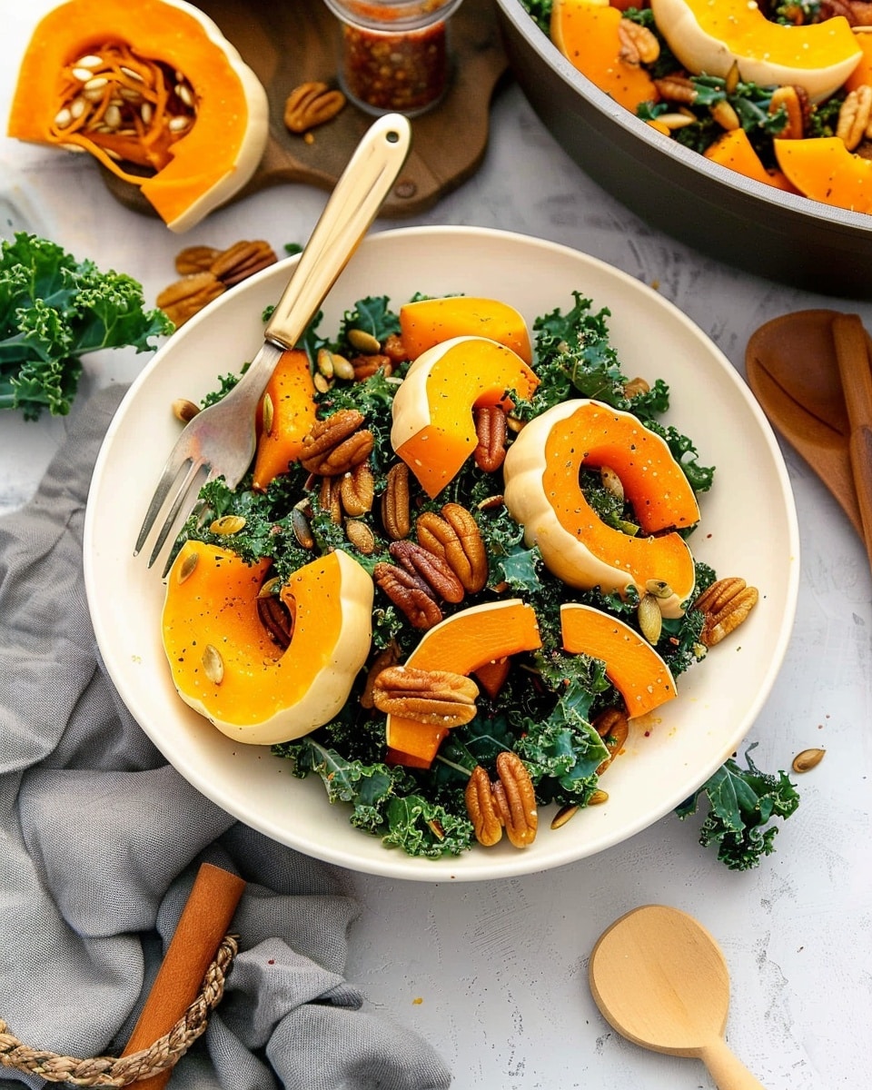 Maple-Roasted Squash & Kale Salad