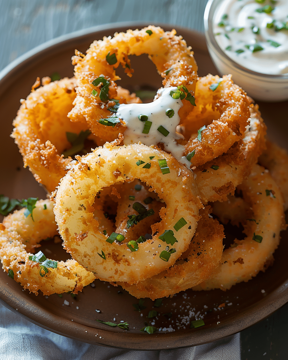 Crispy Potato Rings with Buttermilk Ranch