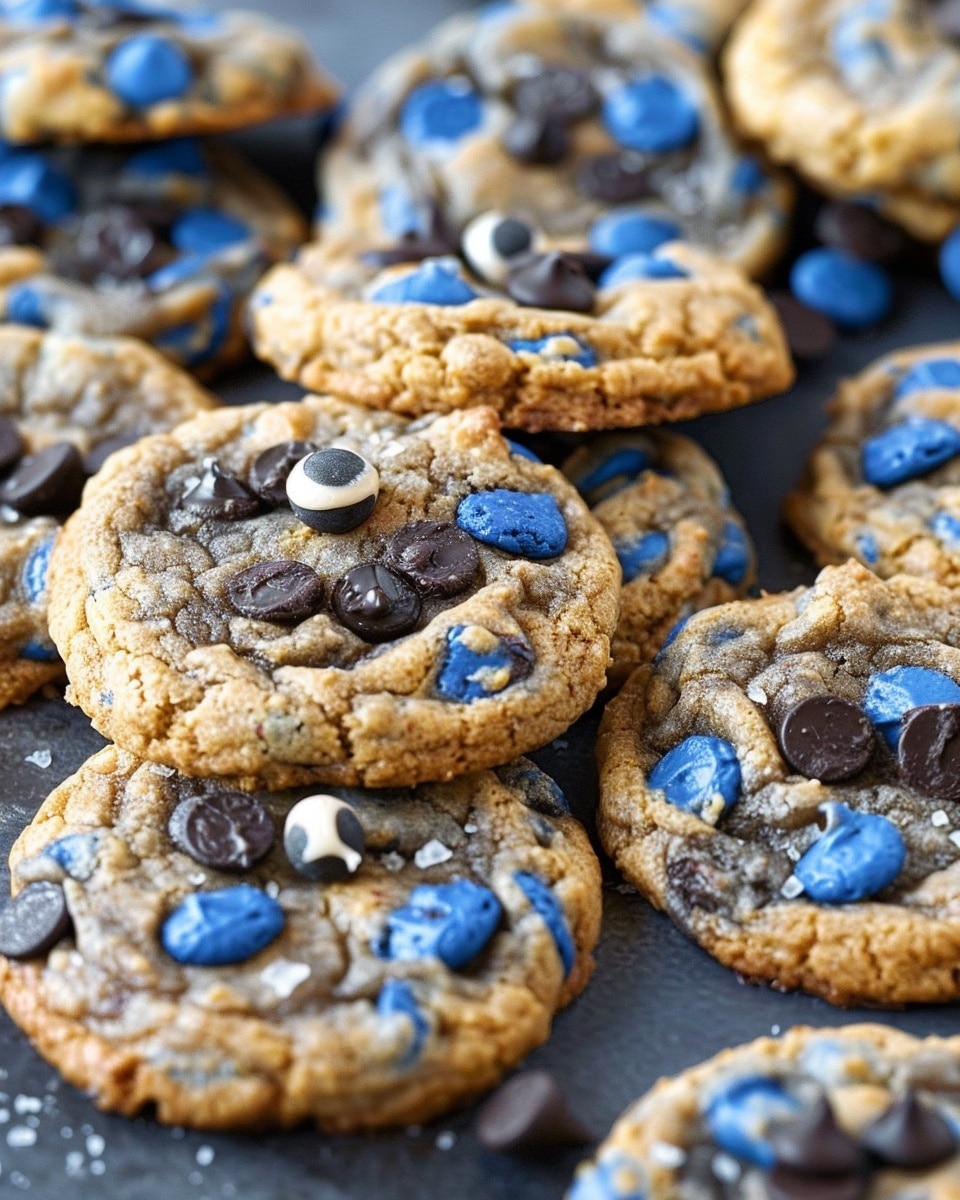 Soft & Chewy Cookie Monster Cookies