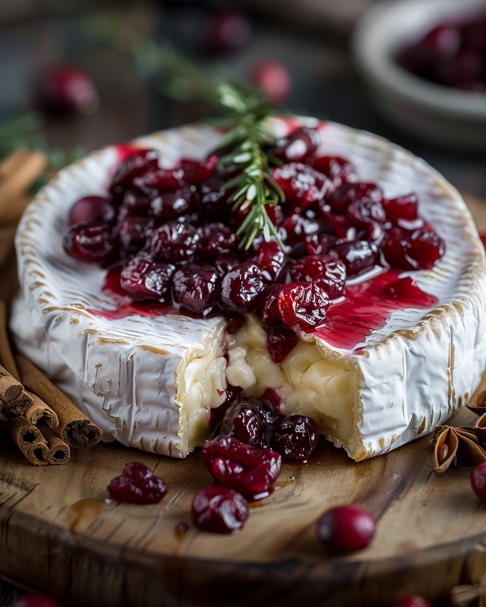 Brie with Sweet & Tart Cranberries