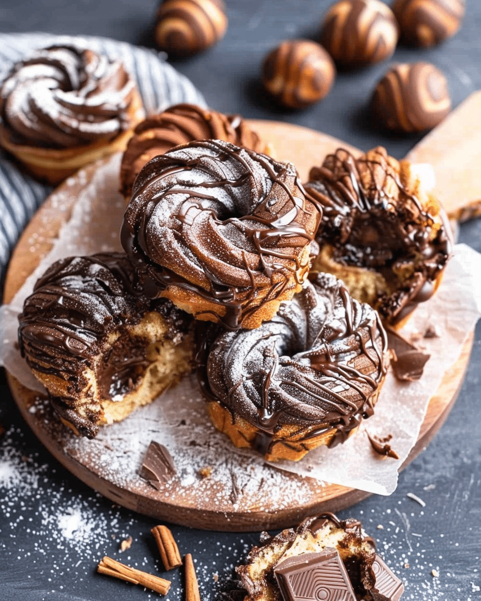 Chocolate Filled Cruffins