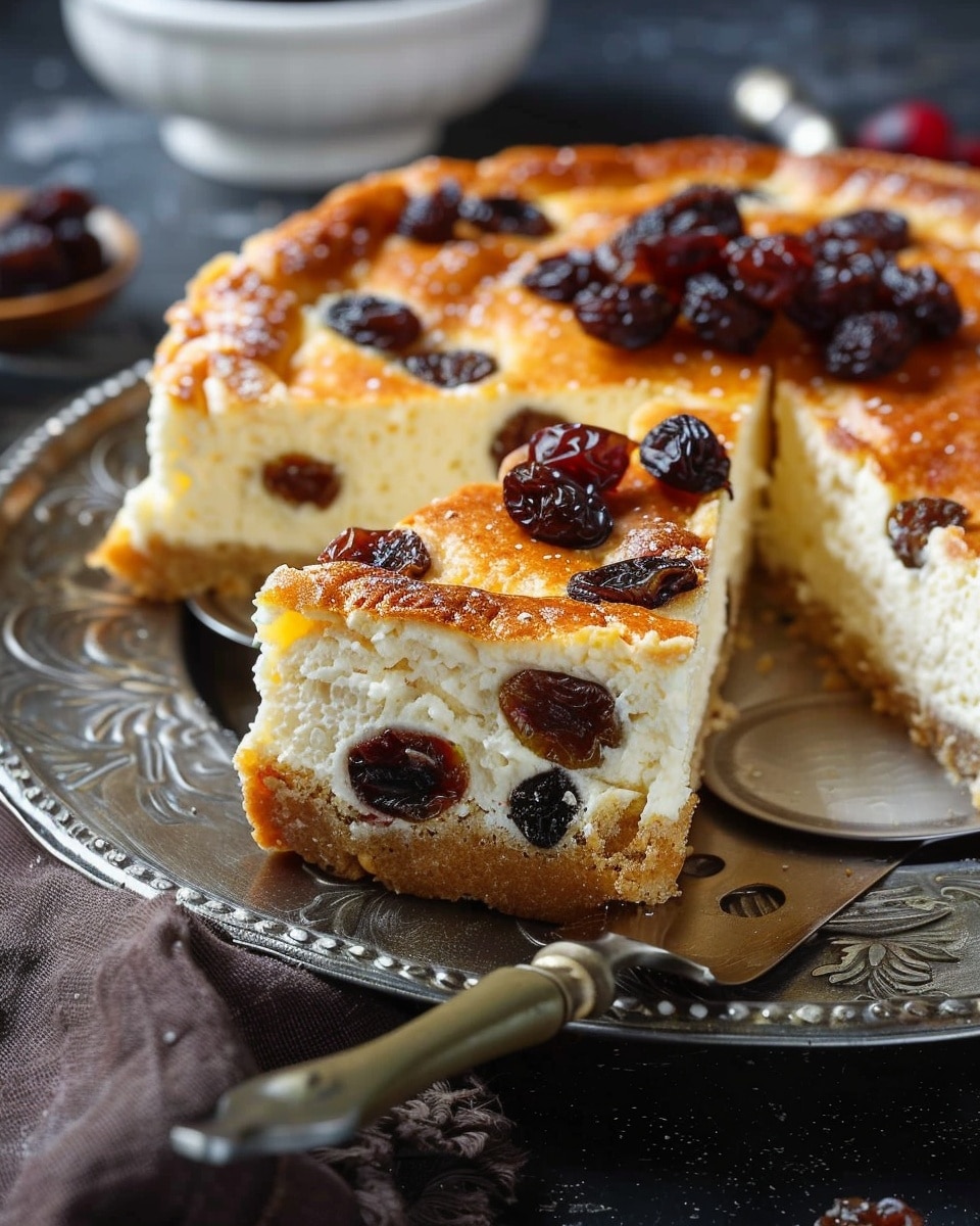 Farmer’s Cheese Cake with Raisins