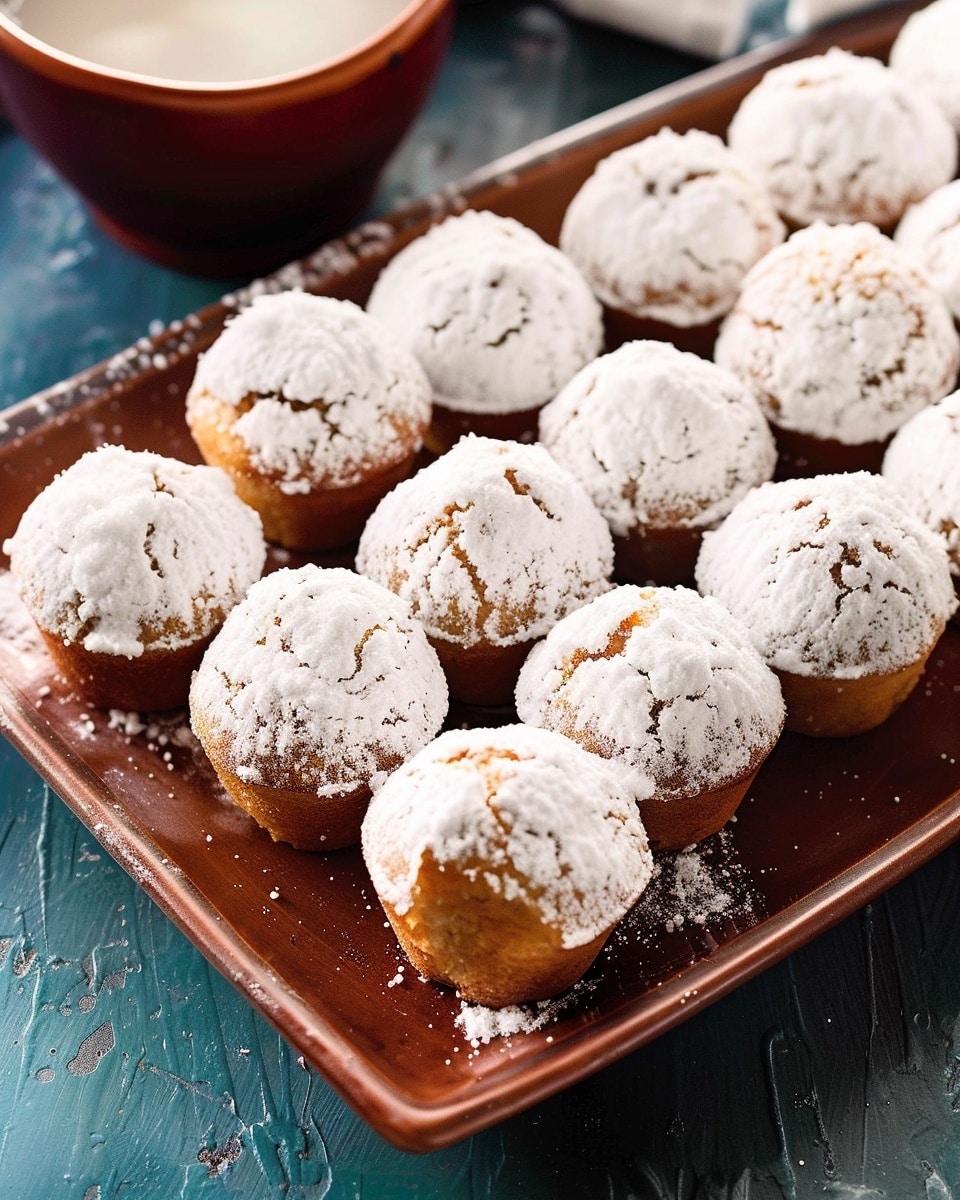 Mini Powdered Sugar Donut Muffins