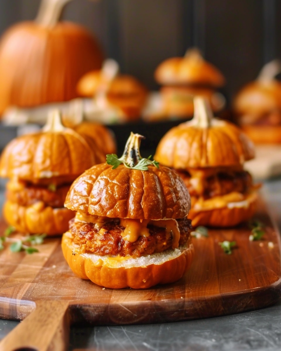 Pumpkin-Shaped Sliders