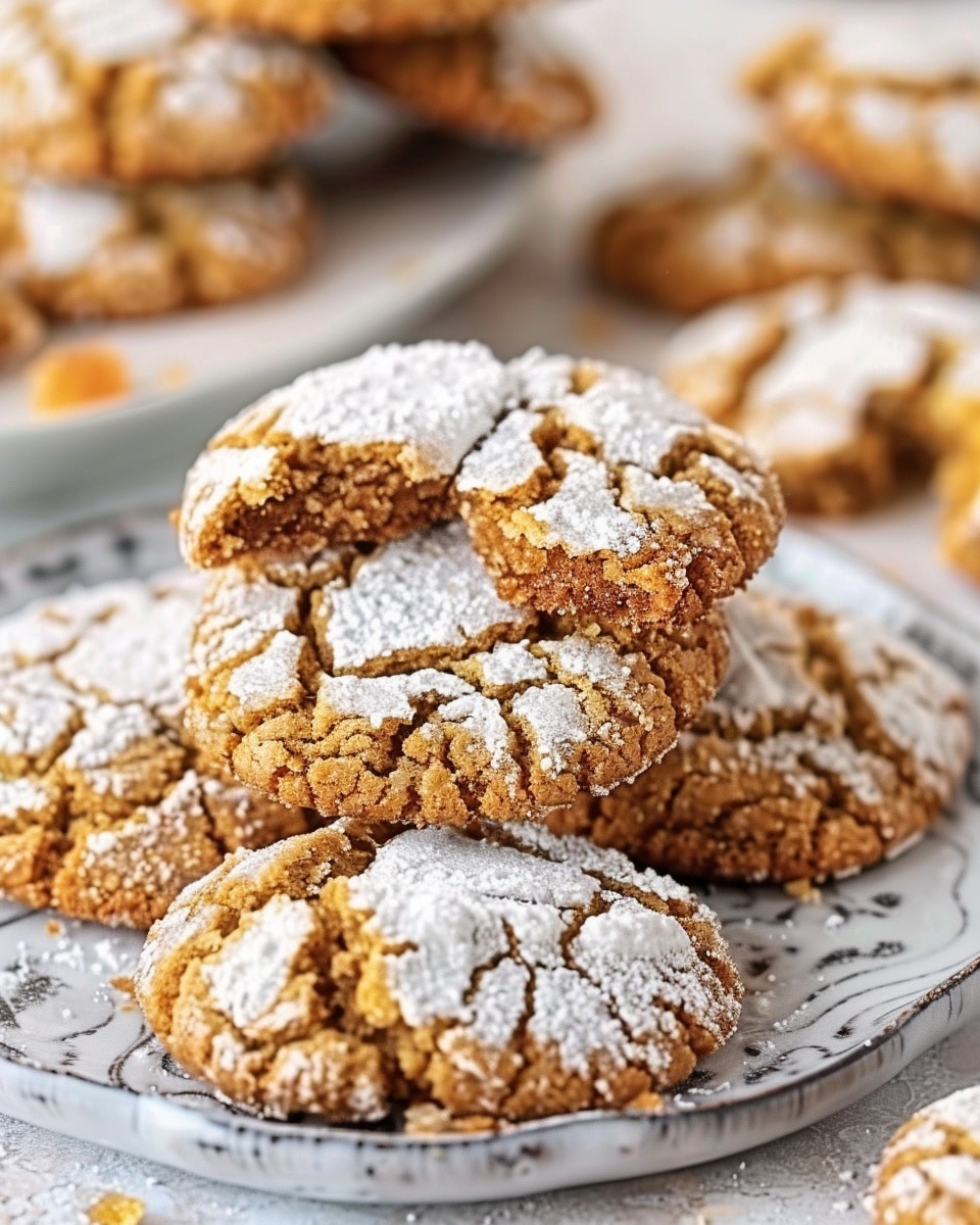 Maple Brown Sugar Crinkle Cookies