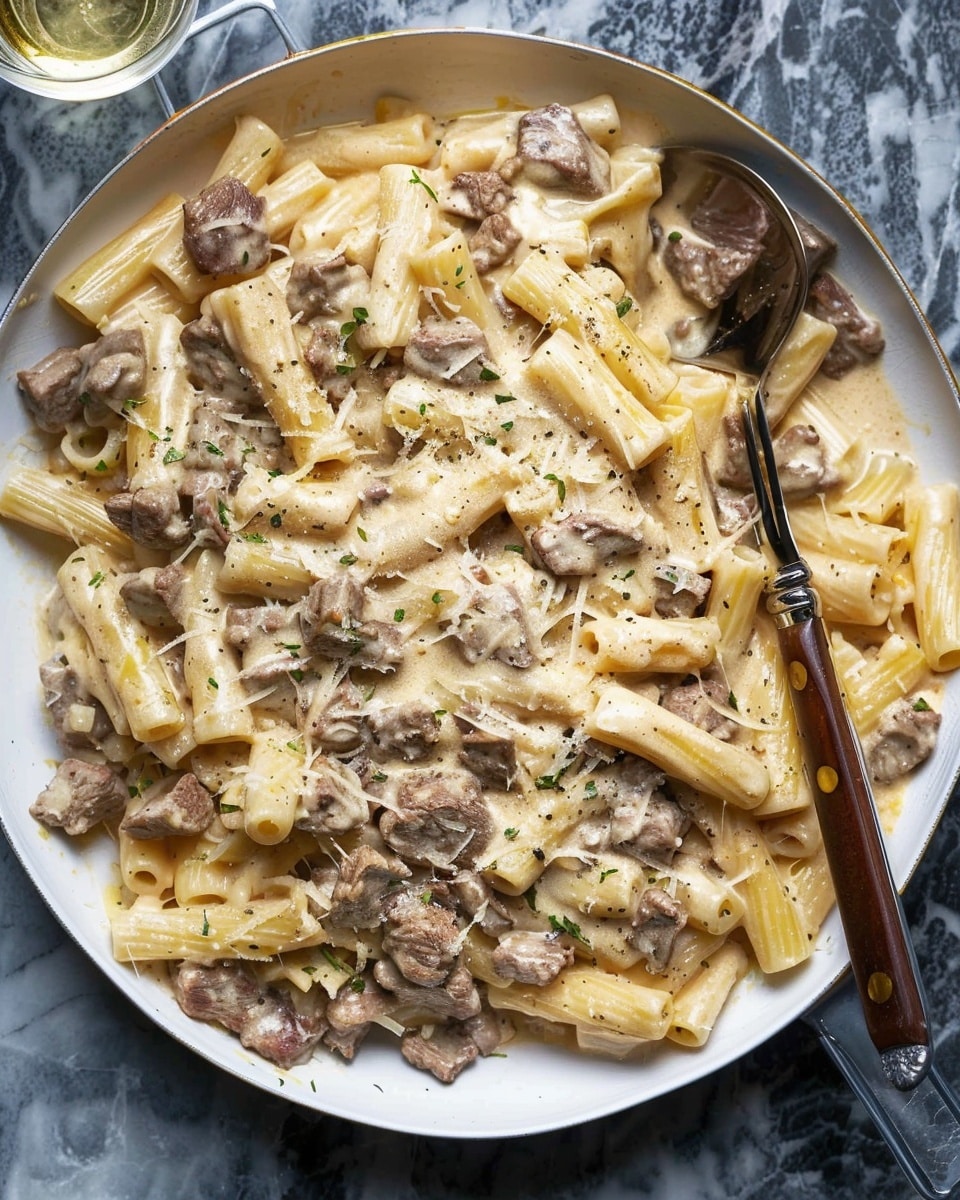 One-Pot Creamy Beef Pasta