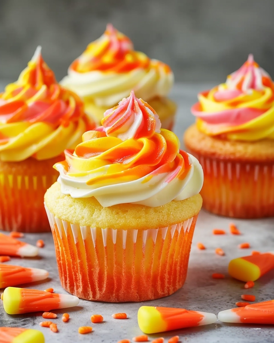 Candy Corn Cupcakes