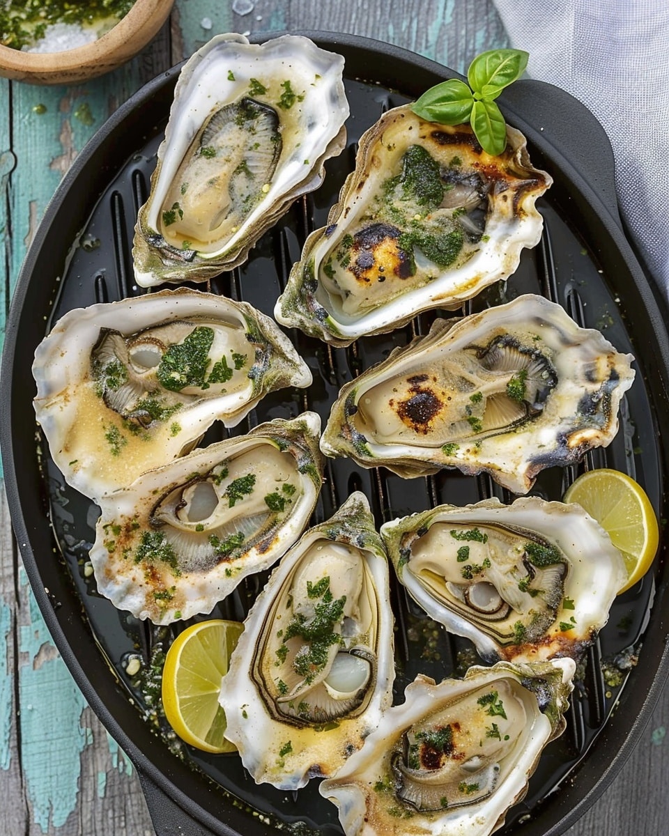 Grilled Oysters with Garlic Butter