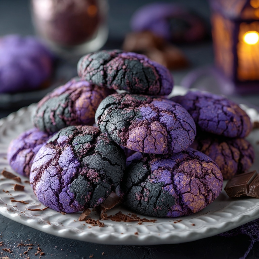 Black Cocoa Crinkle Cookies