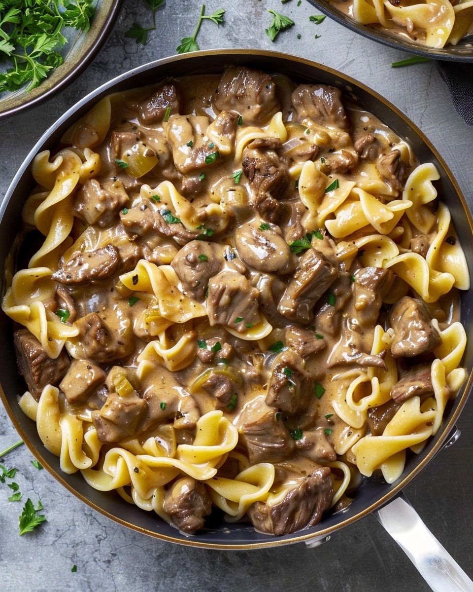 One-Pot Beef Stroganoff Pasta Recipe