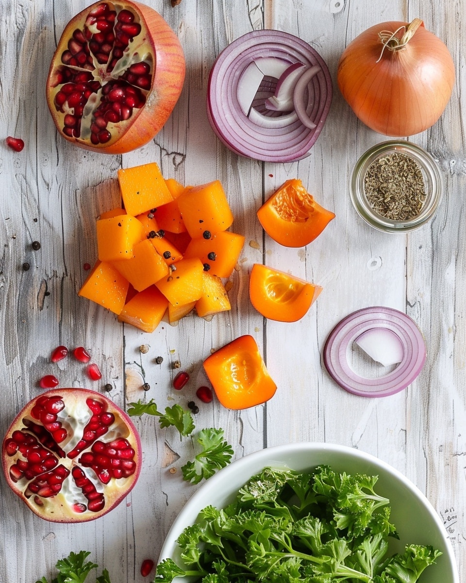 Persimmon Pomegranate Salad