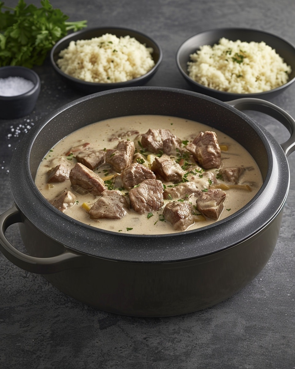 Slow Cooker Beef Stroganoff Stew