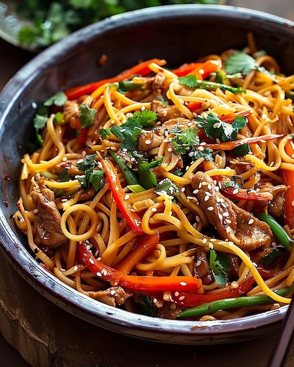 Sweet & Spicy Garlic Noodle Stir-Fry