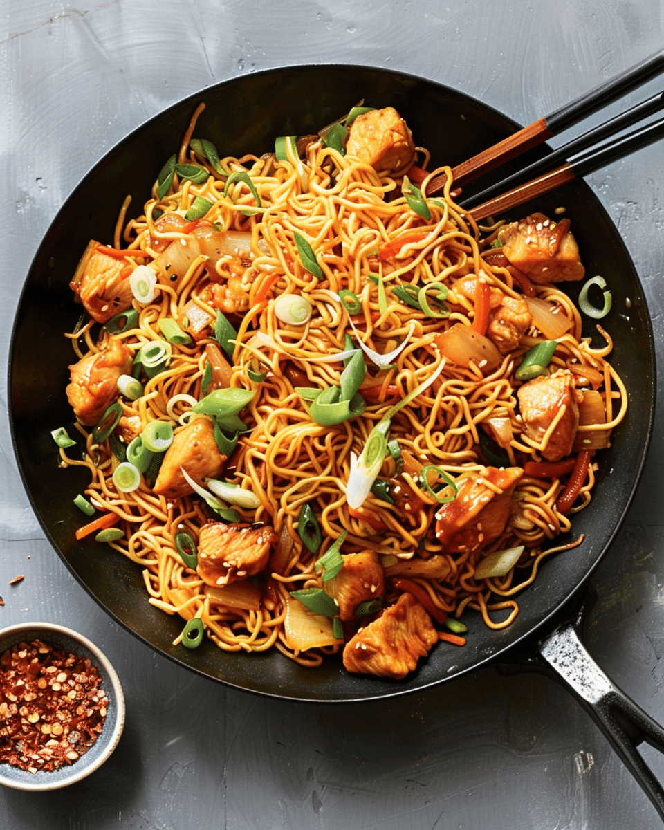 Easy Chicken Chow Mein