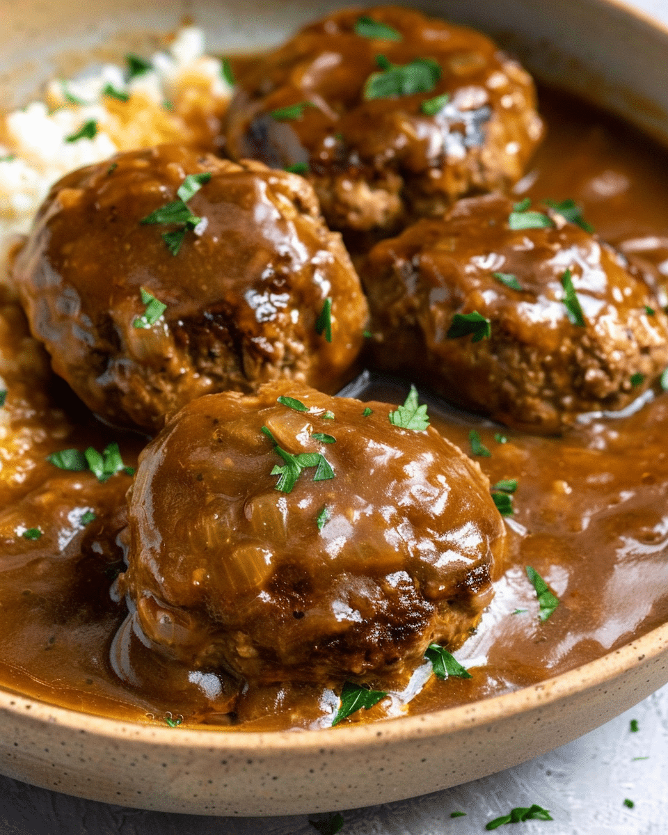 Slow Cooker Salisbury Steak