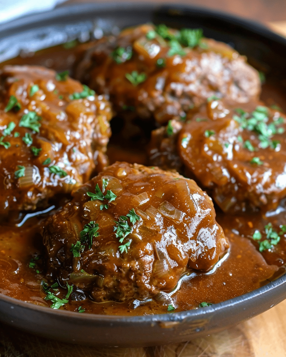 Slow Cooker Salisbury Steak